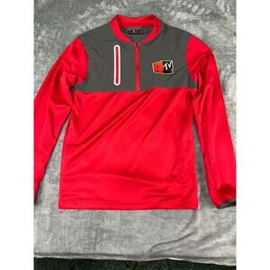 Men’s Holloway “RTV” Red/Gray Logo ¼-Zip Pullover Size S — Excellent Condition